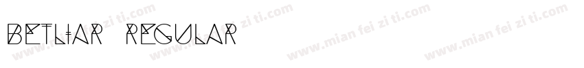 Betliar Regular字体转换